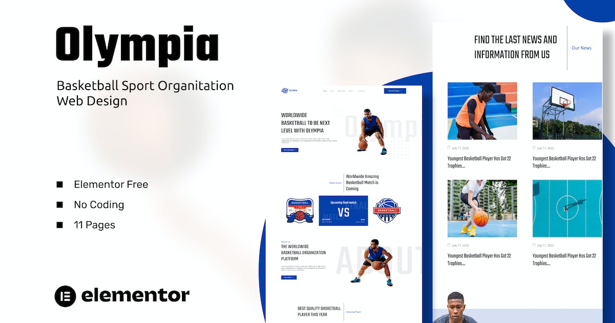 Olympia – Basketball Sport Organization Template Kits