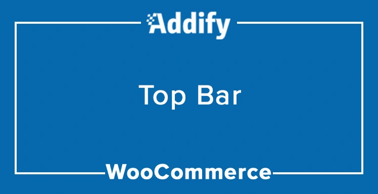 WooCommerce  Top Bar