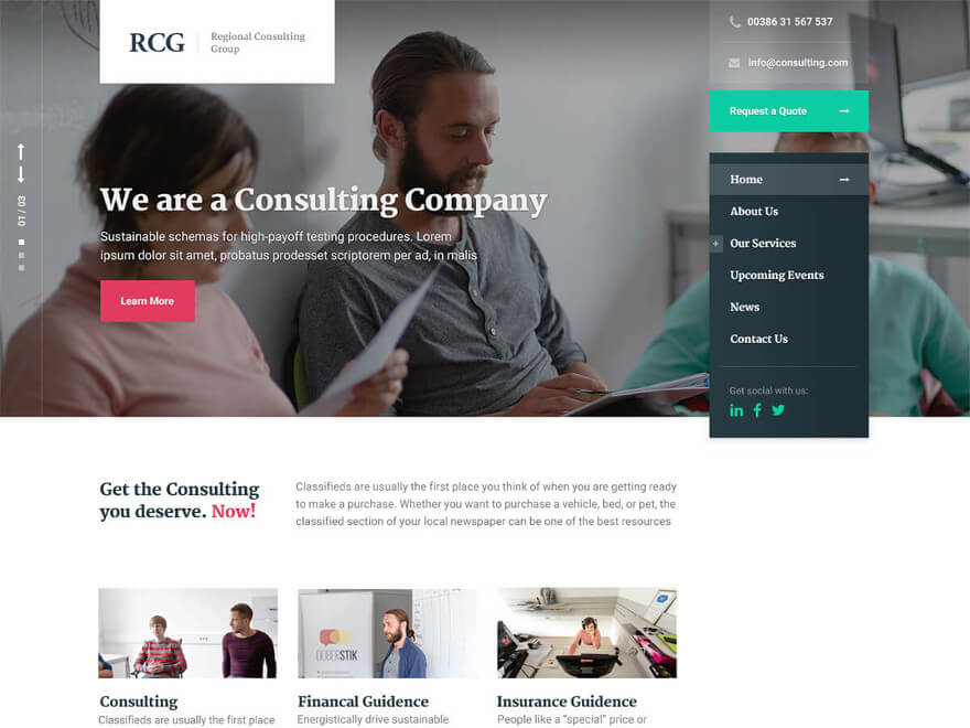 ProteusThemes  ConsultPress – WordPress Theme for Consulting and Financial Businesses