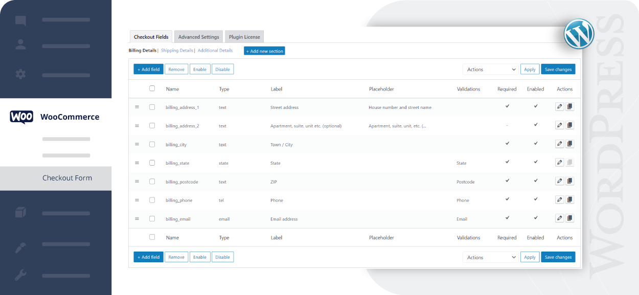 ThemeHigh | WooCommerce Checkout Field Editor Pro