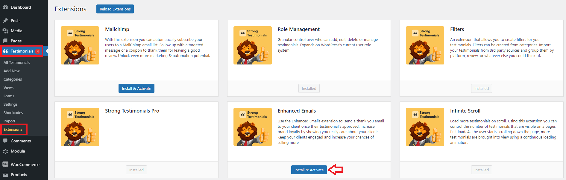 Download Strong Testimonials Enhanced Emails version 1.0.3