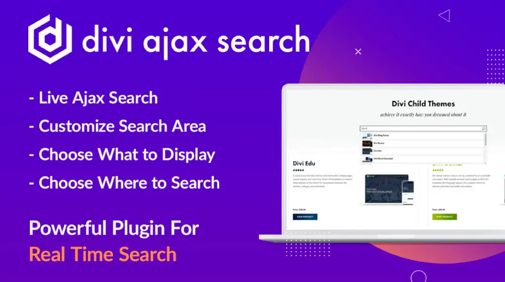 Divi Extended | Divi Ajax Search