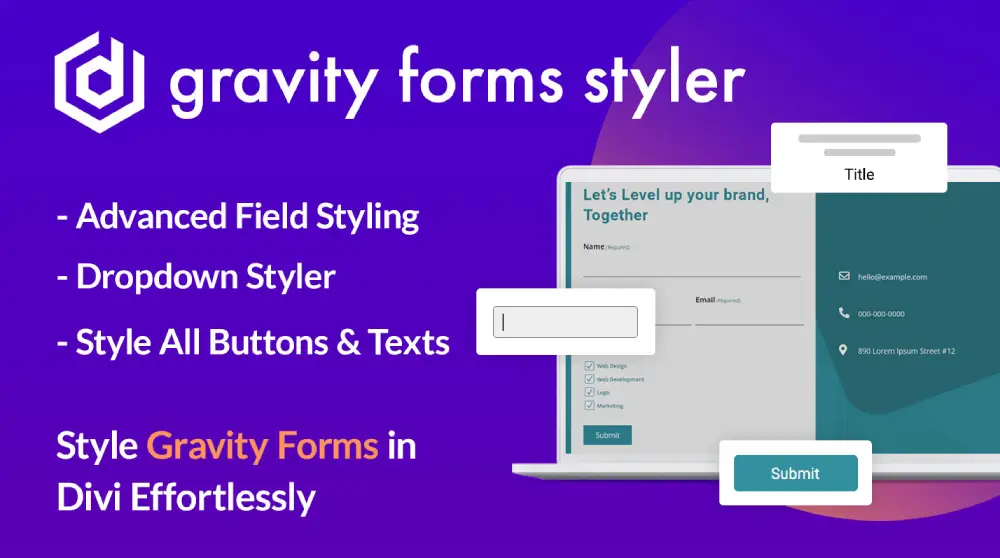 Divi Extended | Gravity Forms Styler For Divi
