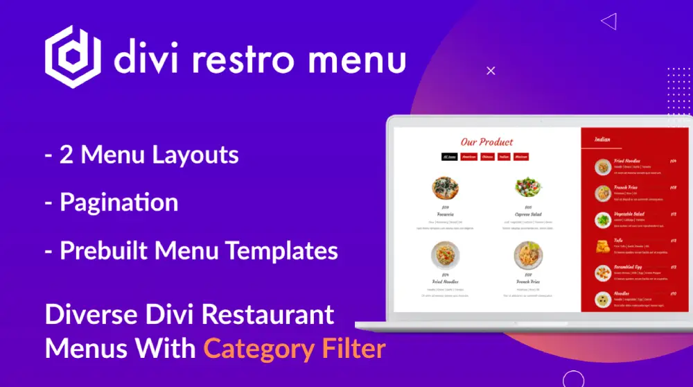 Divi Extended | Divi Restro Menu