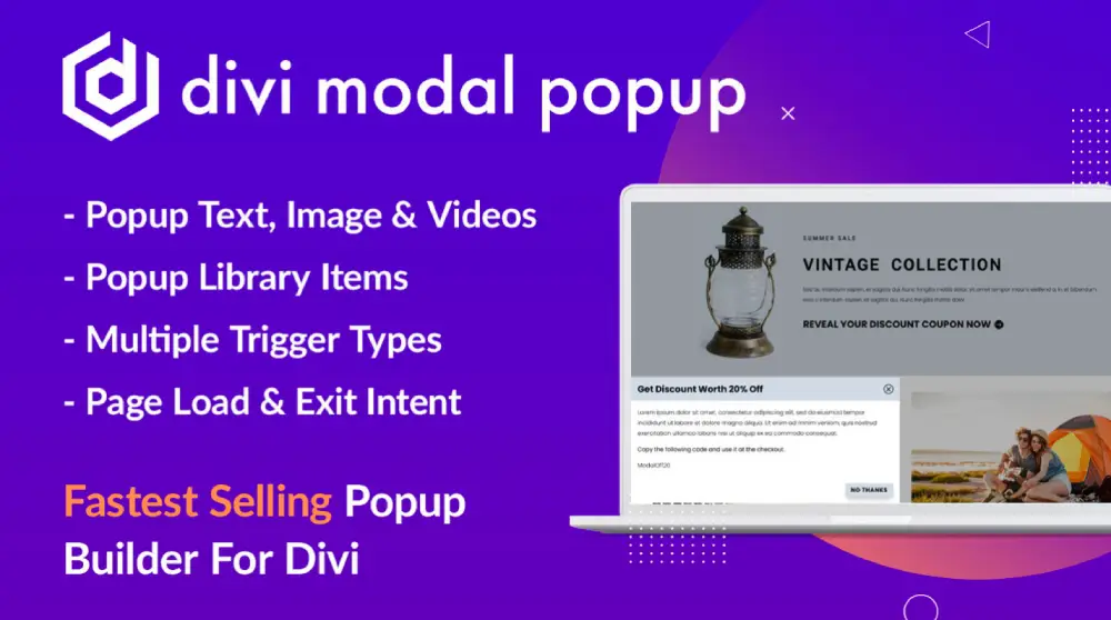 Divi Extended | Divi Modal Popup