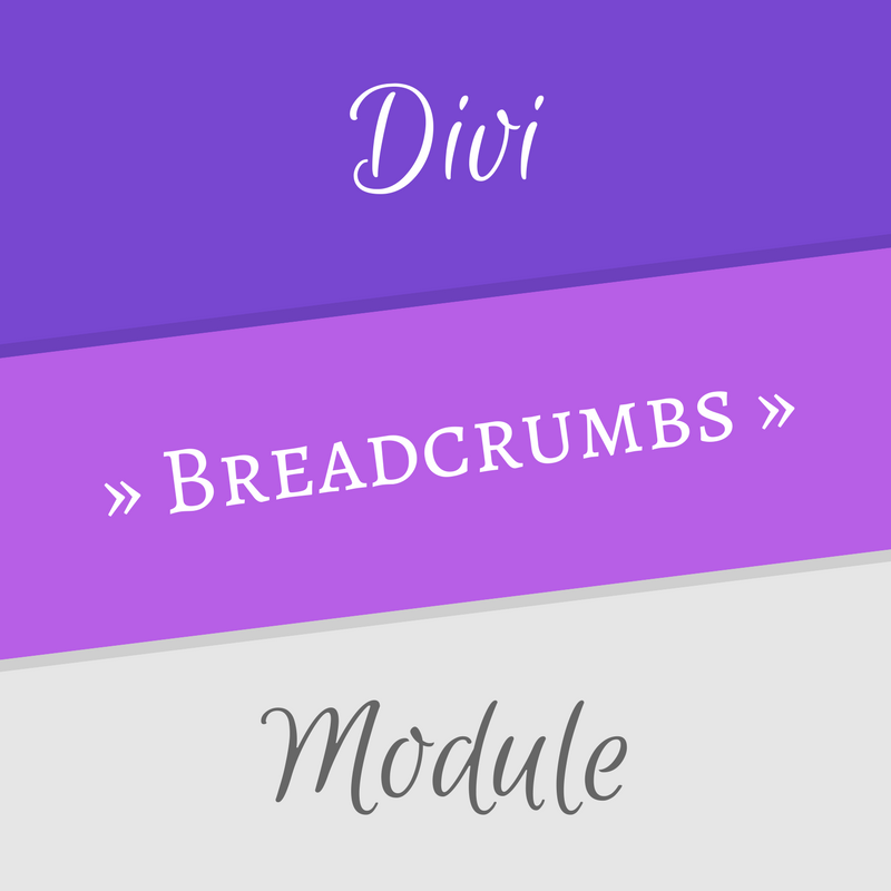 Télécharger Divi Booster Divi Breadcrumbs Module version 1.5.1