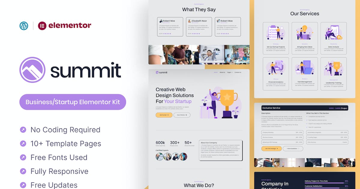 Summit – Business & Startup Elementor Template Kit