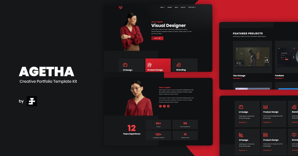 Agetha – Creative Portfolio Template Kit