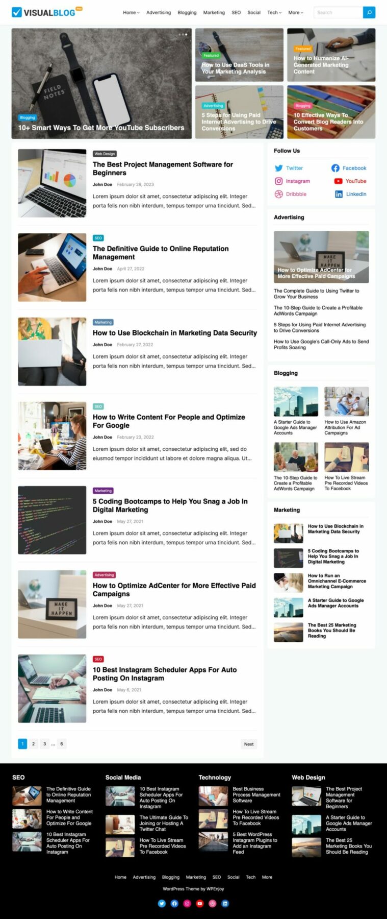 WP Enjoy  VisualBlog Pro