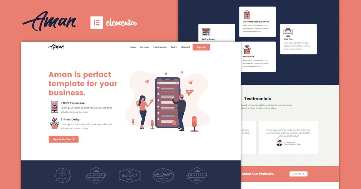Aman â Multipurpose Elementor Template Kit