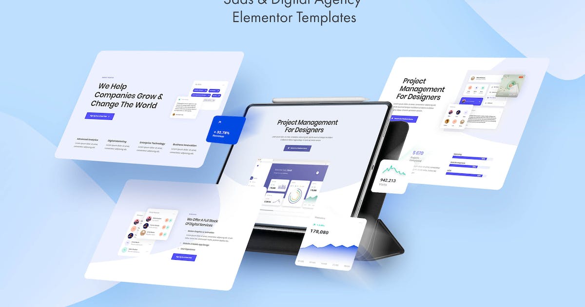 Burto – Saas & Digital Agency Elementor Template Kit