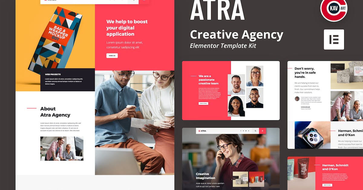 Atra – Creative Agency Elementor Template Kit