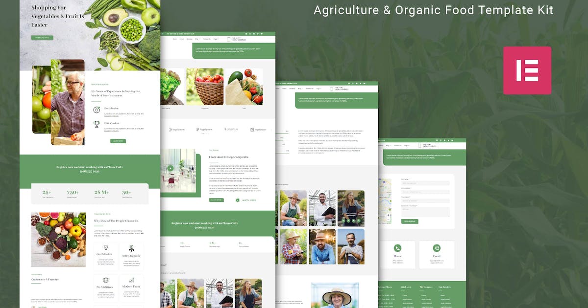 Agrinice – Agriculture and Organic Food Template Kit
