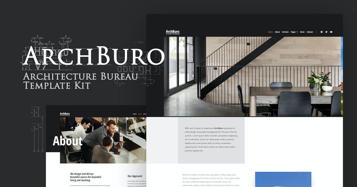 ArchBuro – Architecture Bureau Template Kit