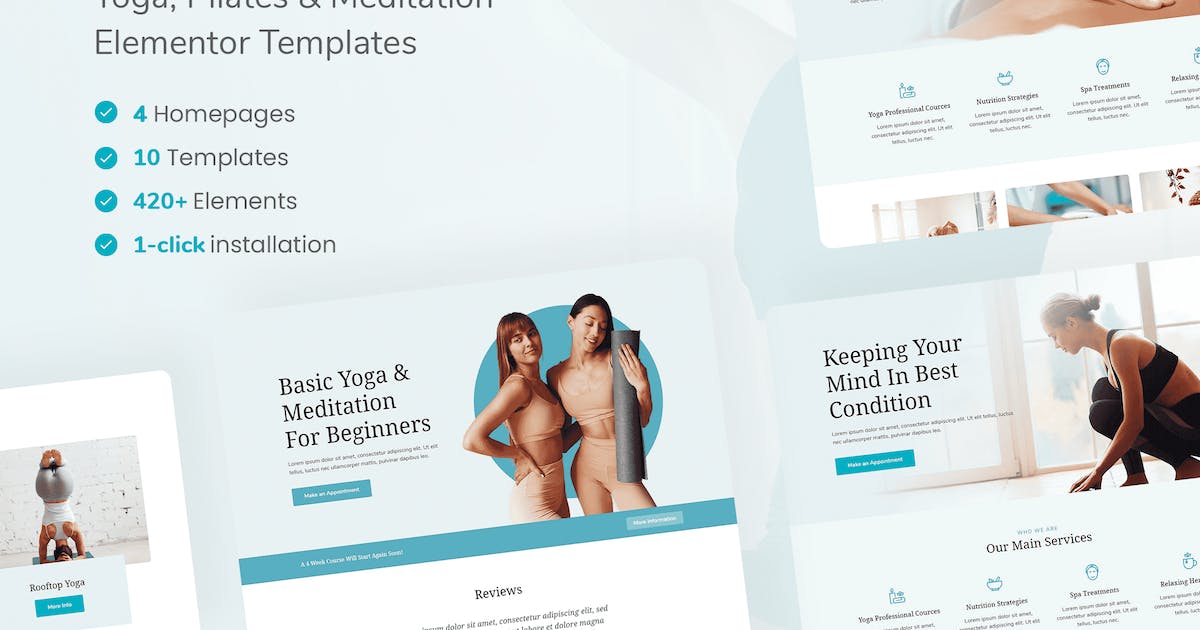 Asaya – Yoga & Meditation Elementor Kit