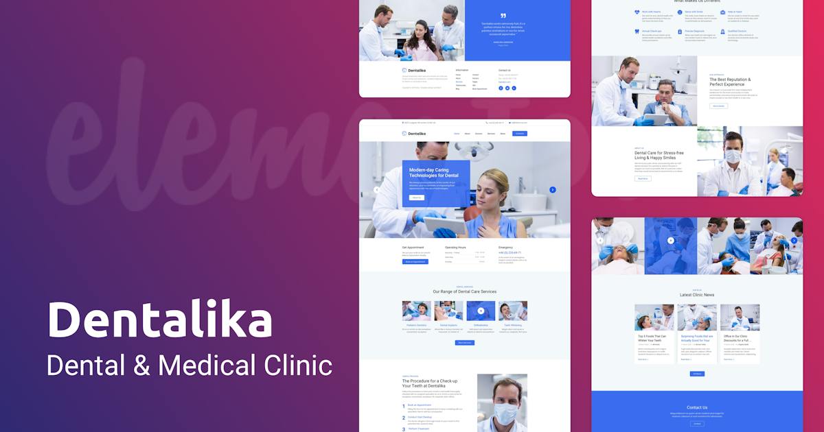 Dentalika â Dental Clinic & Medical Health Elementor Template Kit