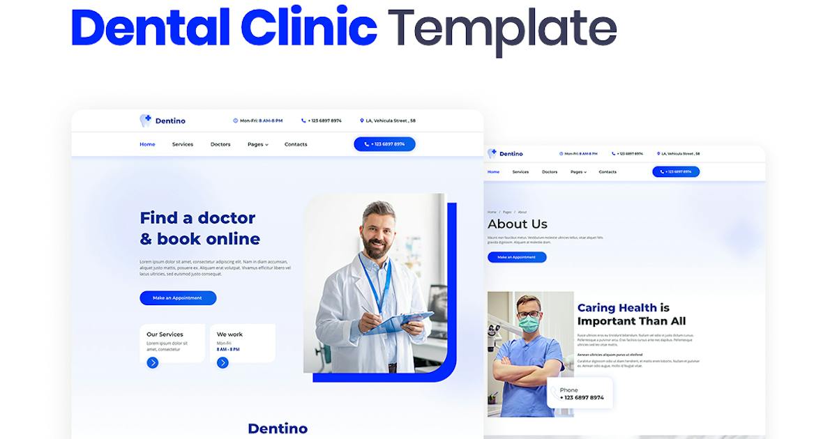 Dentino - Dental Clinic Template Kit