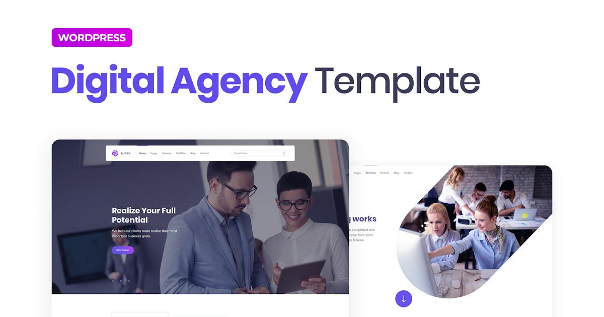 Elipso - Digital Agency Elementor Template Kit