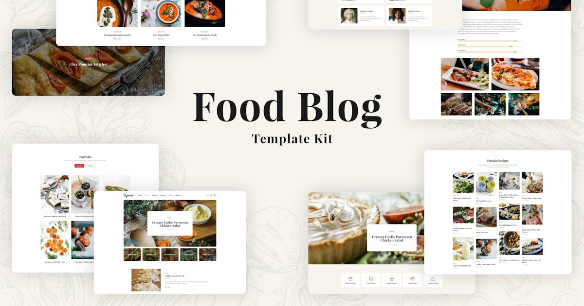 Especio – Food Blog Elementor Template Kit