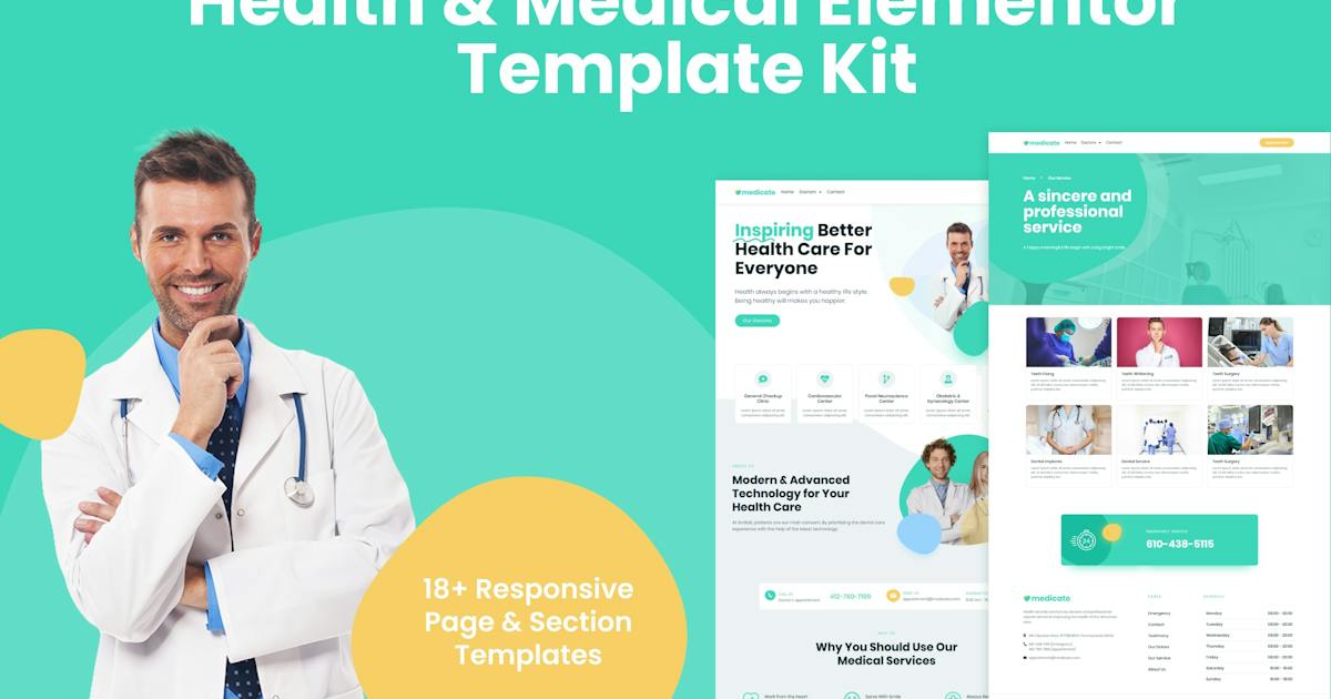 Medicate – Health & Medical Elementor Template Kit