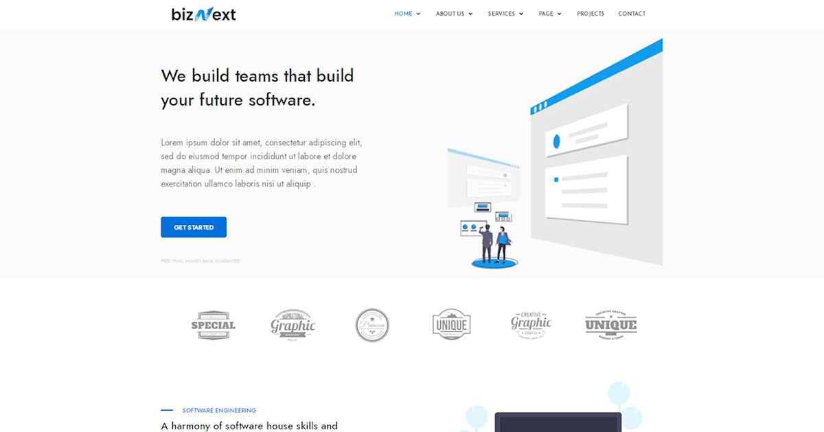 bizNext – Corporate Business Template Kit