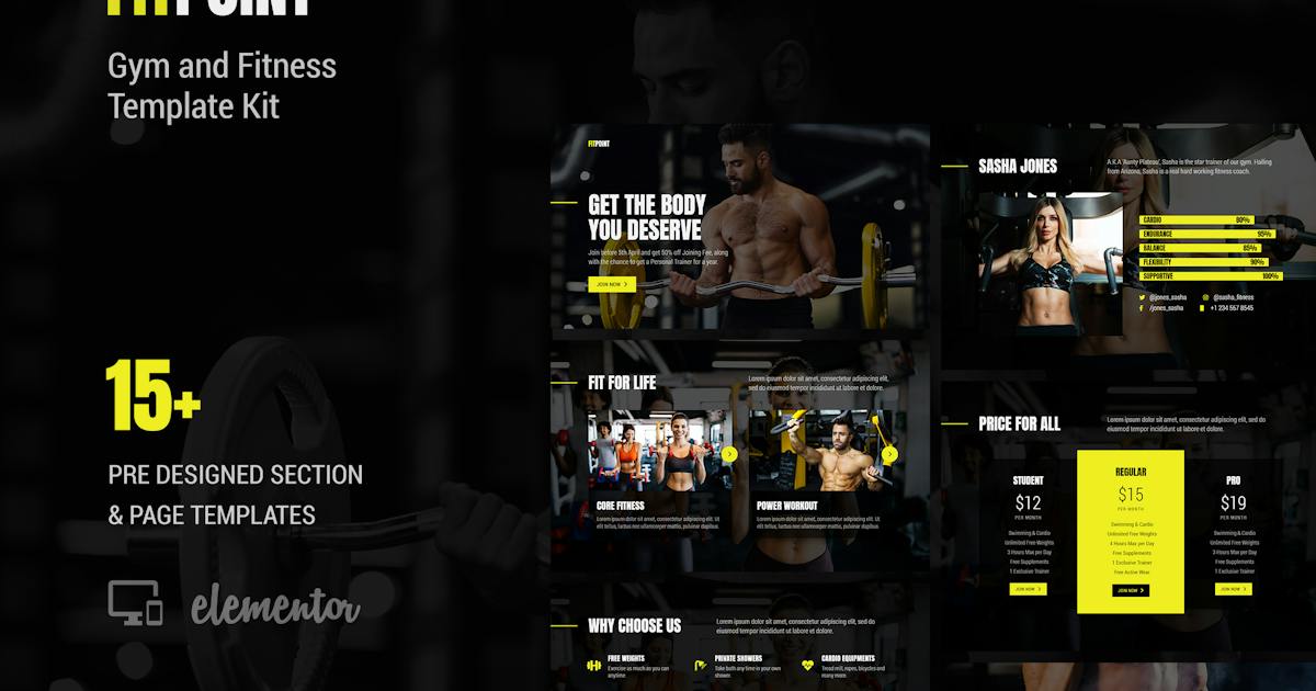 Fit Point – Gym & Fitness Template Kit