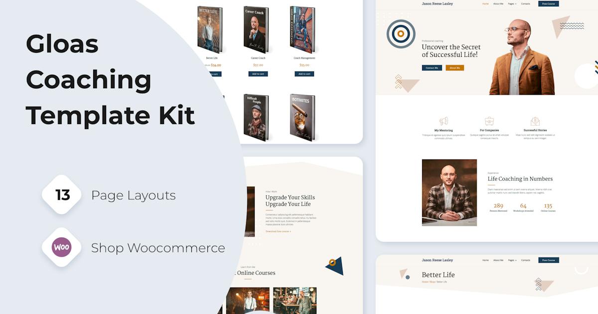 Gloas â Coach, Speaker & Trainer Template Kit for Elementor