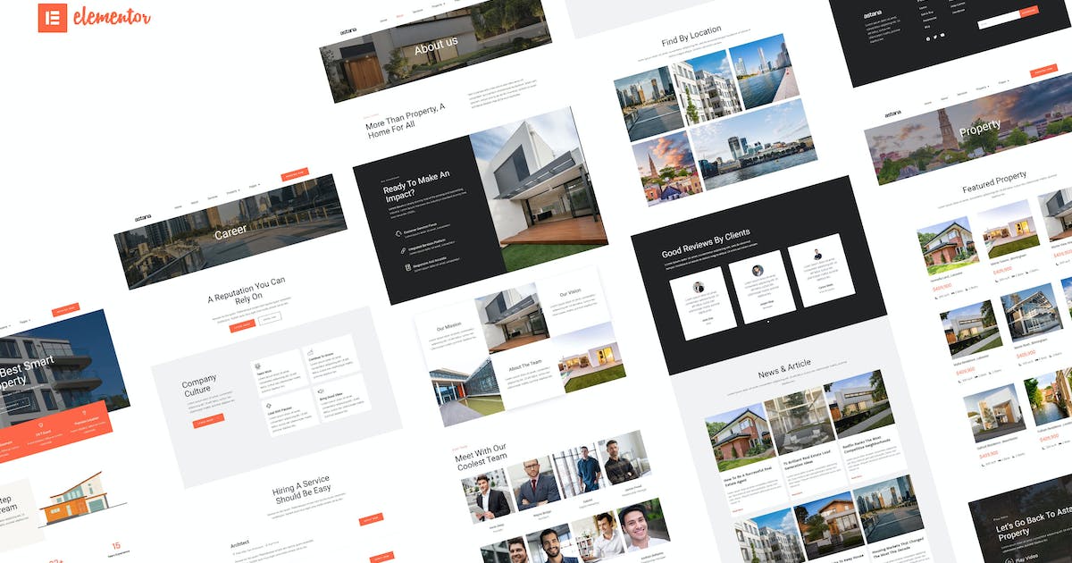 Astana – Real Estate & Architecture Elementor Template Kit
