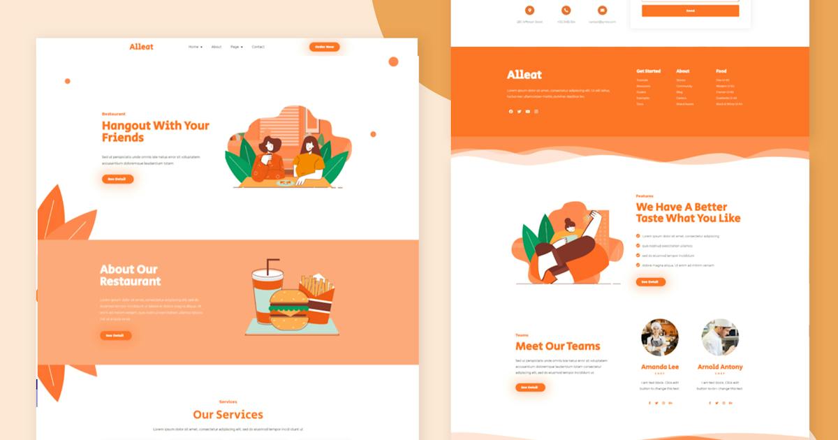 Alleat – Restaurant Elementor Template Kit
