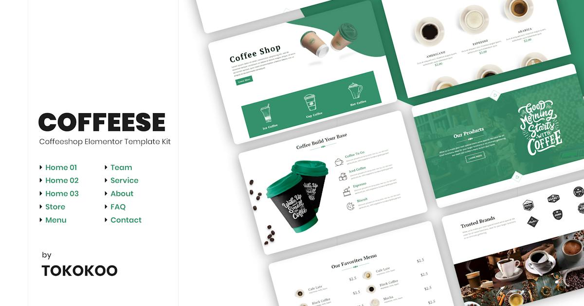 Coffesse | Coffee Shop Elementor Template Kit