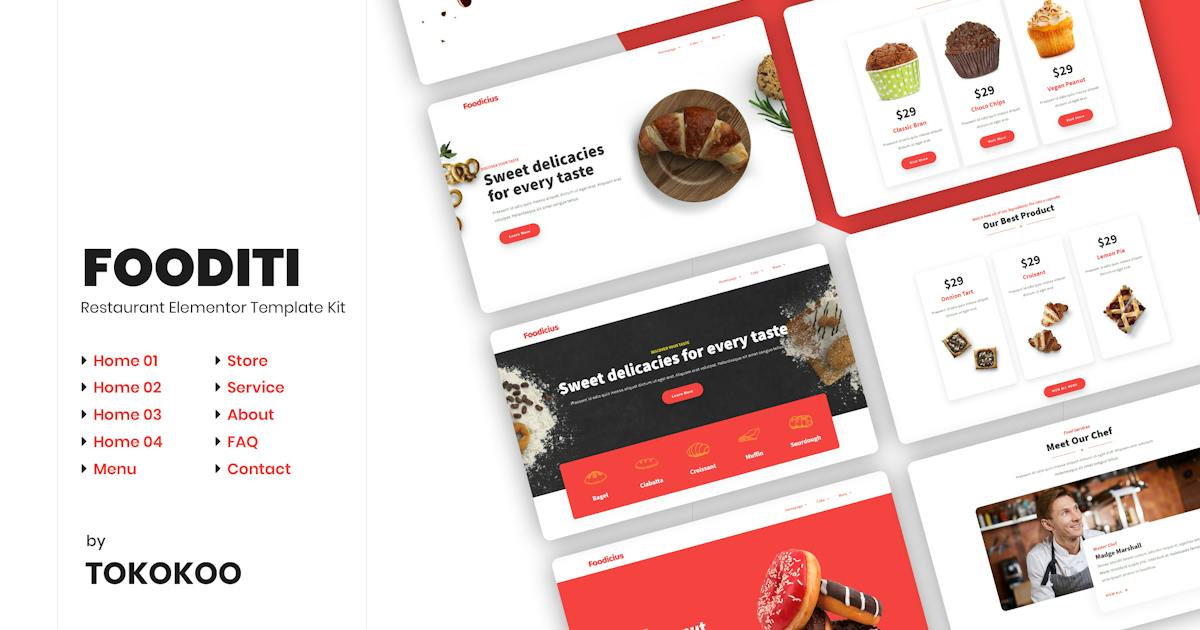 Fooditi | Restaurant and Cafe Elementor Template Kit