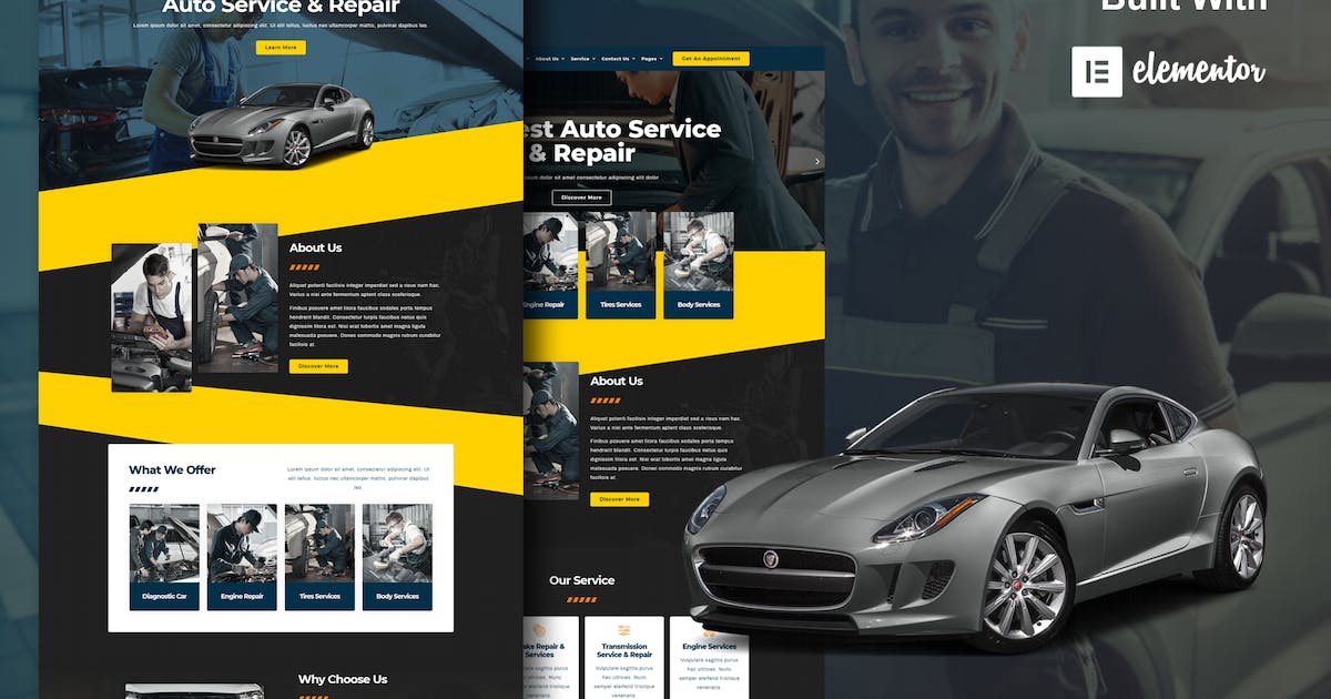 Carbon – Car Service Elementor Template Kit