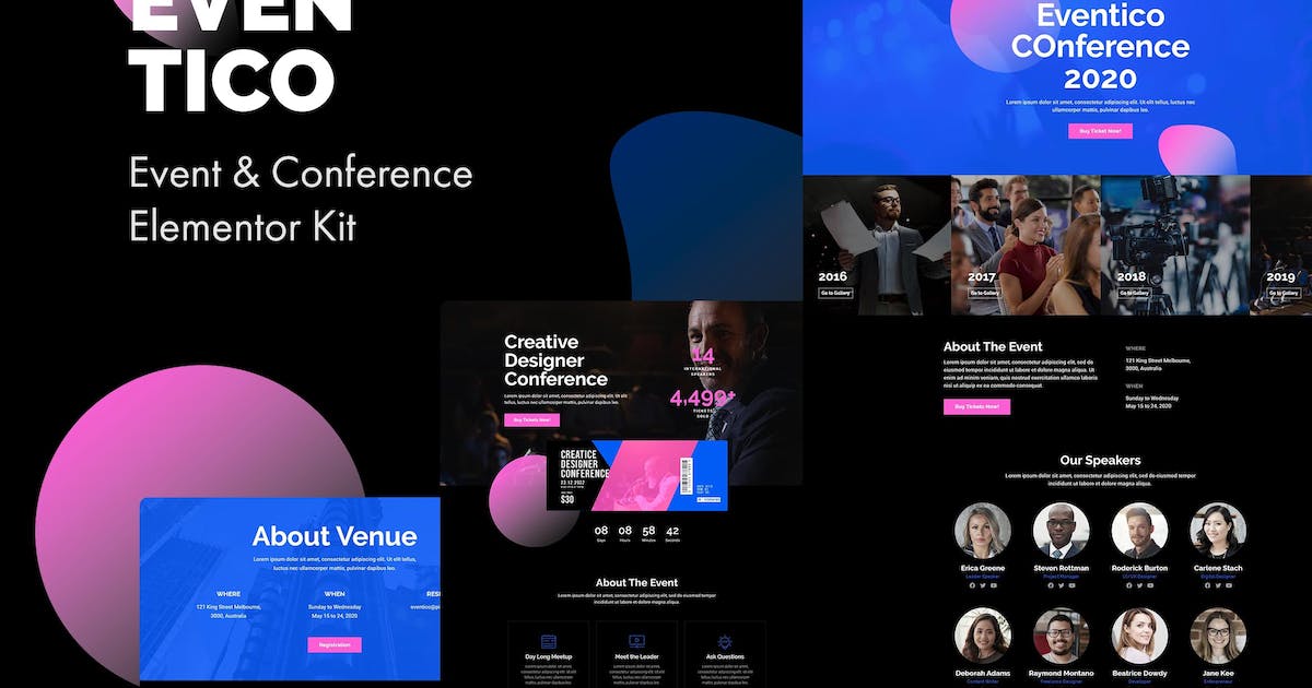 Eventico – Event & Conference Elementor Kit