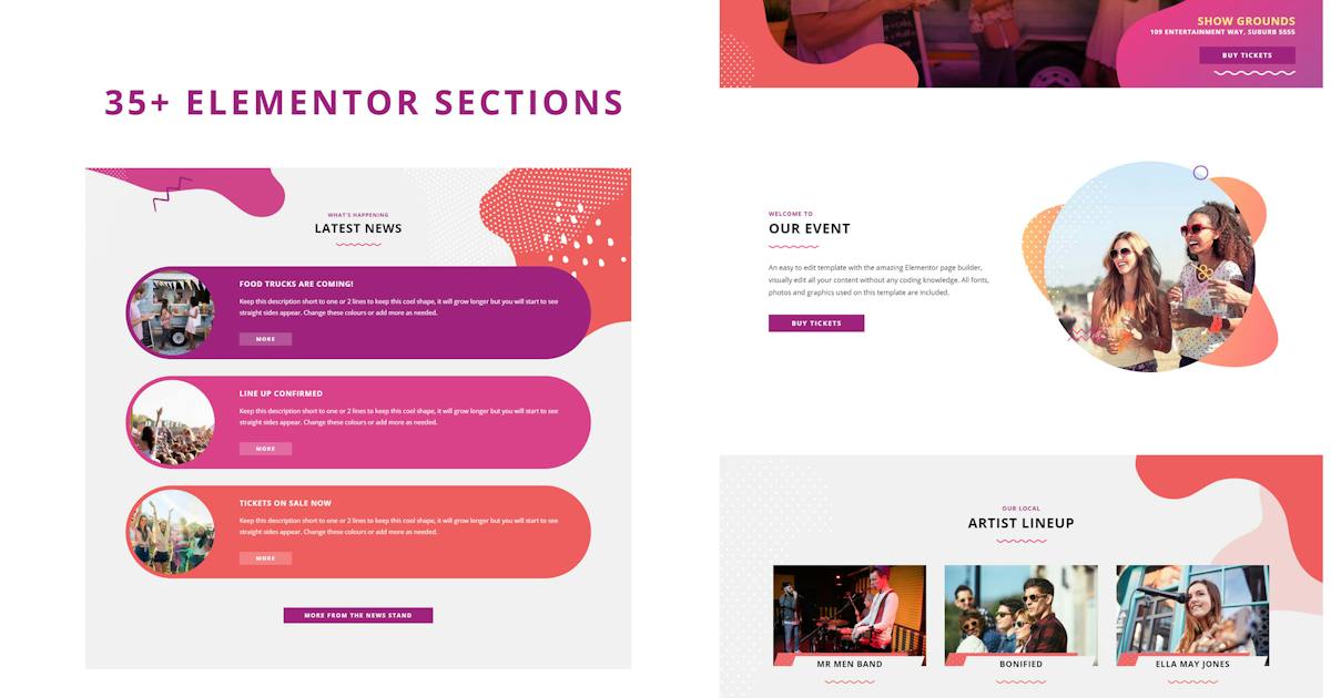Festival Event – Elementor Template Kit