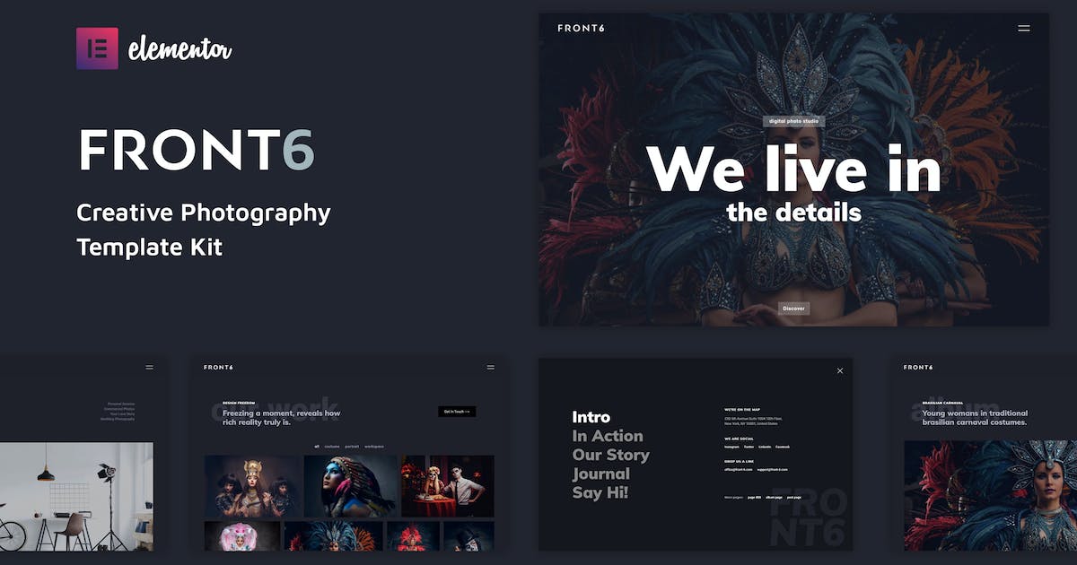 FrontSix – Creative Photography Template Kit