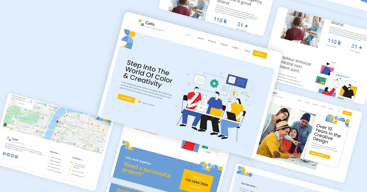 CaYo – Creative Agency Elementor Template Kit