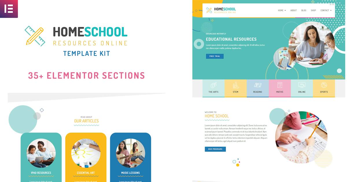 Home School – Elementor Template Kit