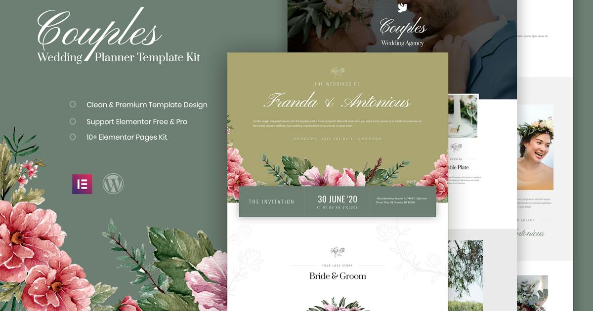 Couples – Wedding Planner Template Kit