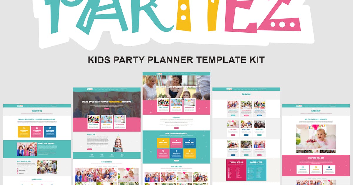 Partiez – Kids Party Planner Template Kit