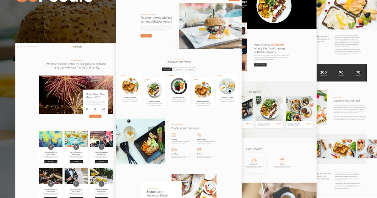 GoFoodie – Cafe & Restaurant Elementor Template Kit