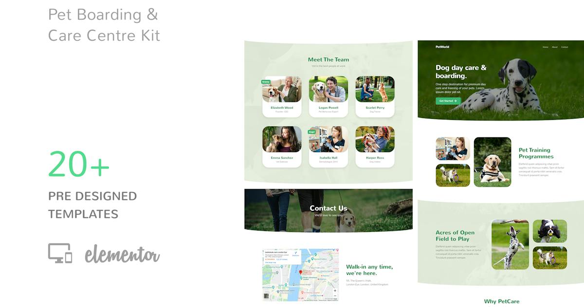 PetCare – Pet Boarding and Care Centre Template Kit
