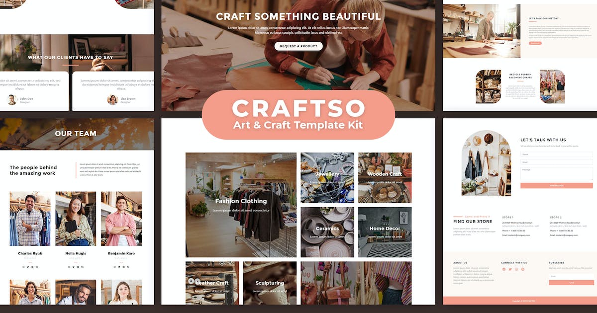 Craftso – Crafting Elementor Template Kit