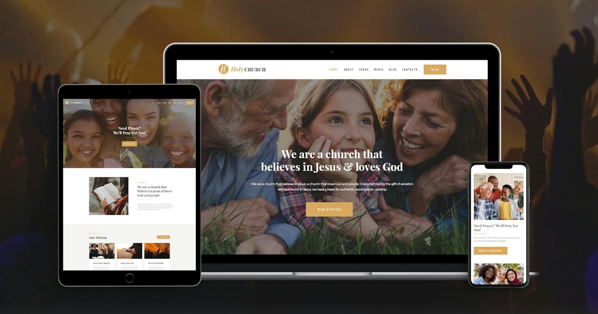 Holy – Church & Charity Template Kit