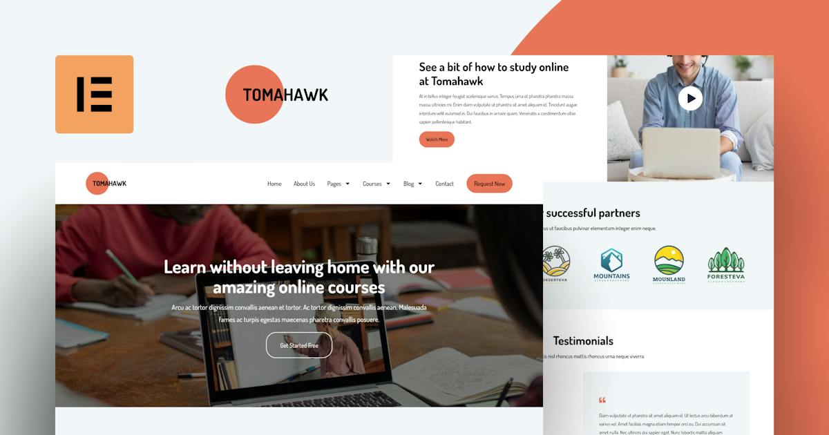 Tomahawk – Online Courses Template Kit