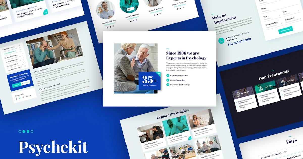 PsycheKit – Psychologist & Hypnotherapy Elementor Template Kit