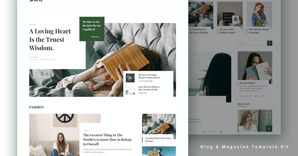 Doris – Blog & Magazine Template Kit
