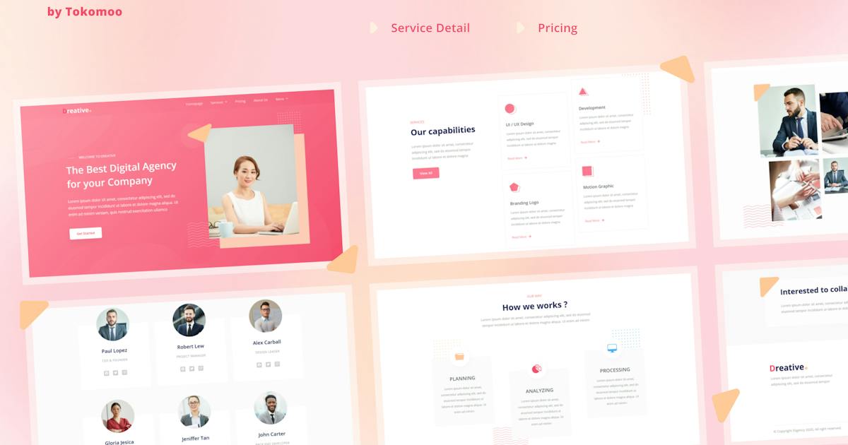 Dreative | Digital Agency Elementor Template Kit