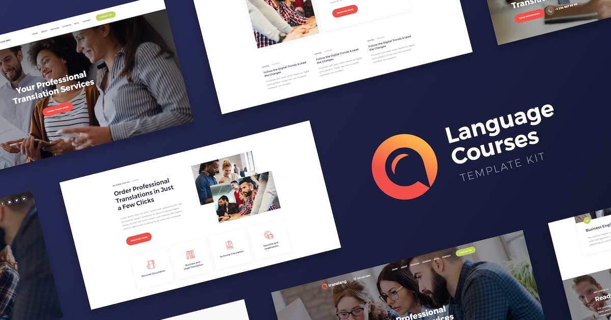 Translang – Language Courses & Translation Services Elementor Template Kit