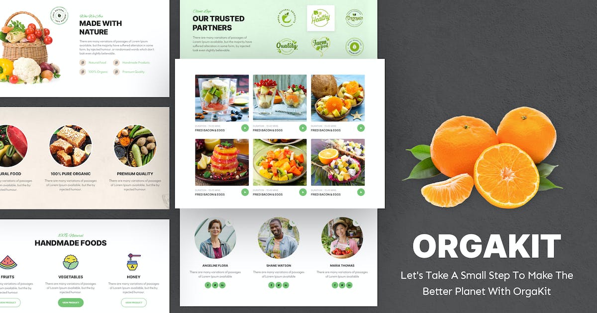 OrgaKit – Organic Farm Elementor Template Kit