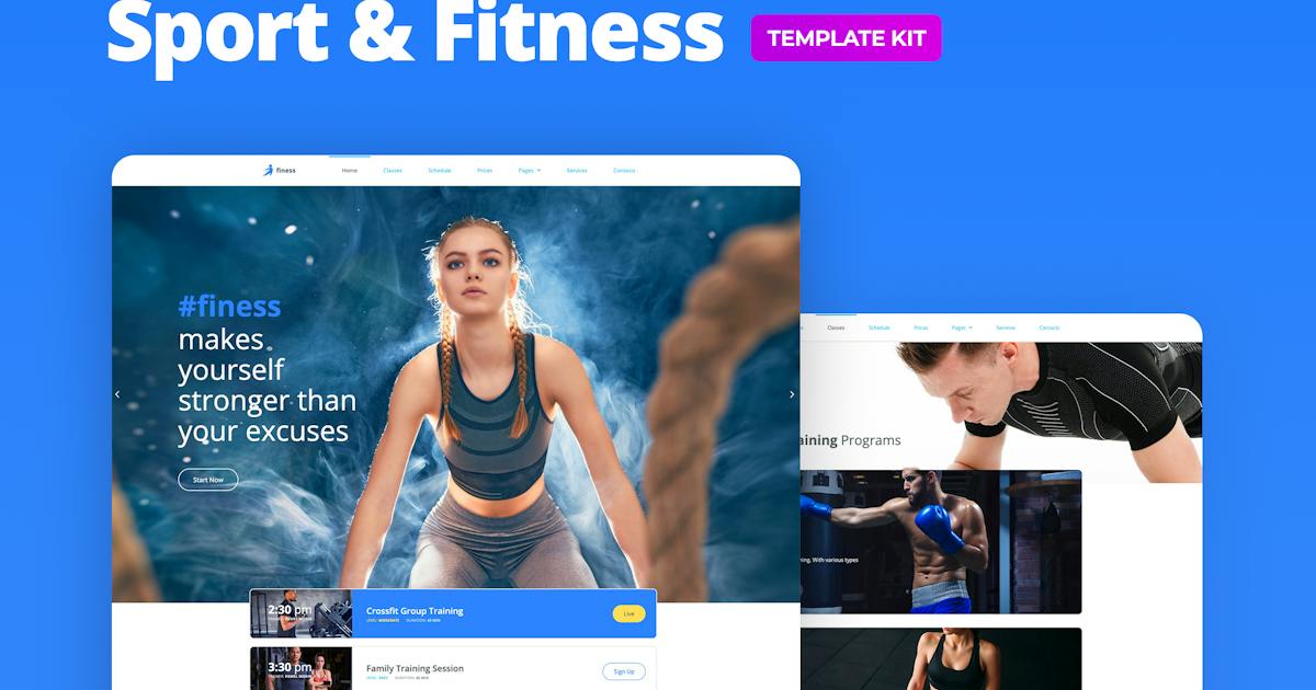 Finess - Fitness Template Kit for Elementor